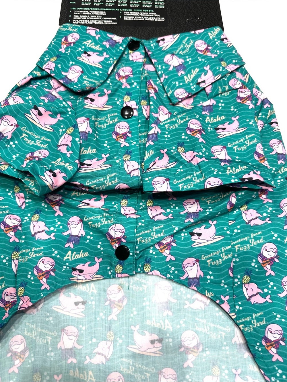 NEW Fuzzyard Pet Apparel Hawaiian Aloha Shirt Size 5 (17.7” to 18.3” length) - Picture 5 of 9